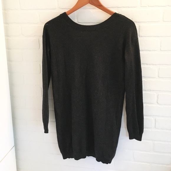 Aritzia Babaton Knit sweater dress Wool Cashmere Minimalist Charcoal Gray XS - Picture 1 of 11